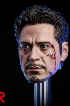 Head 1/6 MK5 2.0 Tony Stark Damaged Ver.