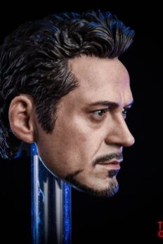 Head 1/6 MK5 2.0 Tony Stark Damaged Ver.