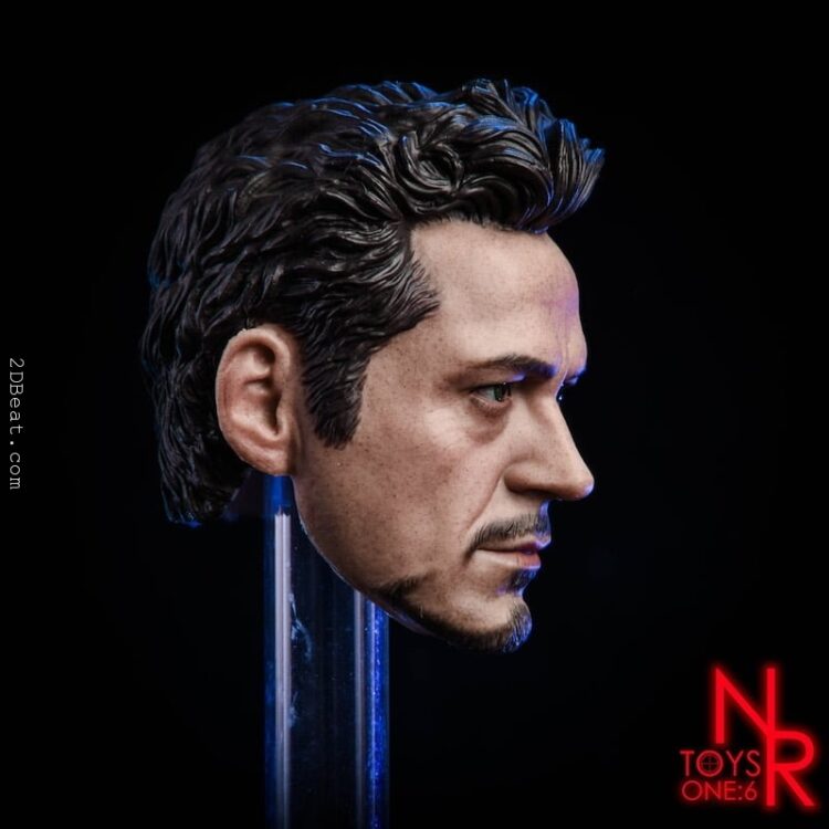 Head 1/6 MK5 2.0 Tony Stark Damaged Ver.