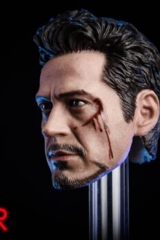 Head 1/6 MK5 2.0 Tony Stark Damaged Ver.