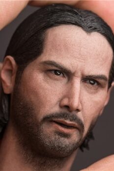 [Có Sẵn] Head nam 1/6 John Wick (Keanu Reeves) 2 kiểu tóc chính hãng SOOSOOTOYS