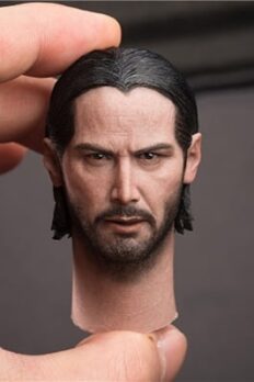 [Có Sẵn] Head nam 1/6 John Wick (Keanu Reeves) 2 kiểu tóc chính hãng SOOSOOTOYS