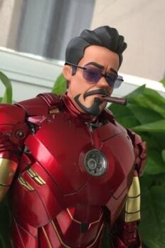 Head Male 1/6 - Tony Stark Cartoon Head Kèm Kính