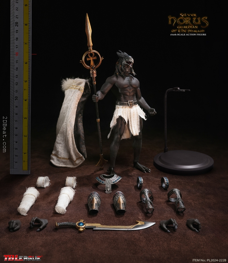 1/12 Scale TBLeague PL2024-222B Horus Guardian of Pharaoh Sliver Collectible Figure