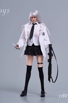 1/6 Scale CDtoys 051 School Uniform Maid Clothes Set Fit 12″ Female PH TBL Bodies