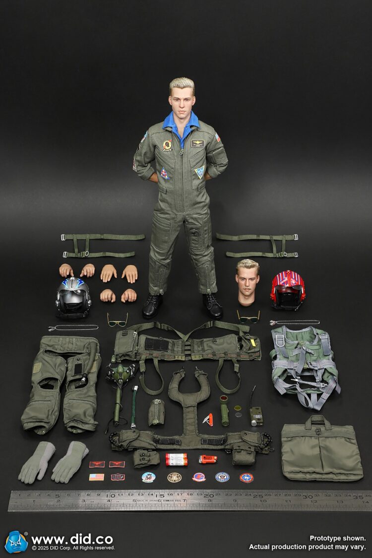 Mô hình figure lính 1/6 DID MA80182 Phi công tiêm kích F-14 Hải quân Hoa Kỳ – Tom & Nick - Image 16