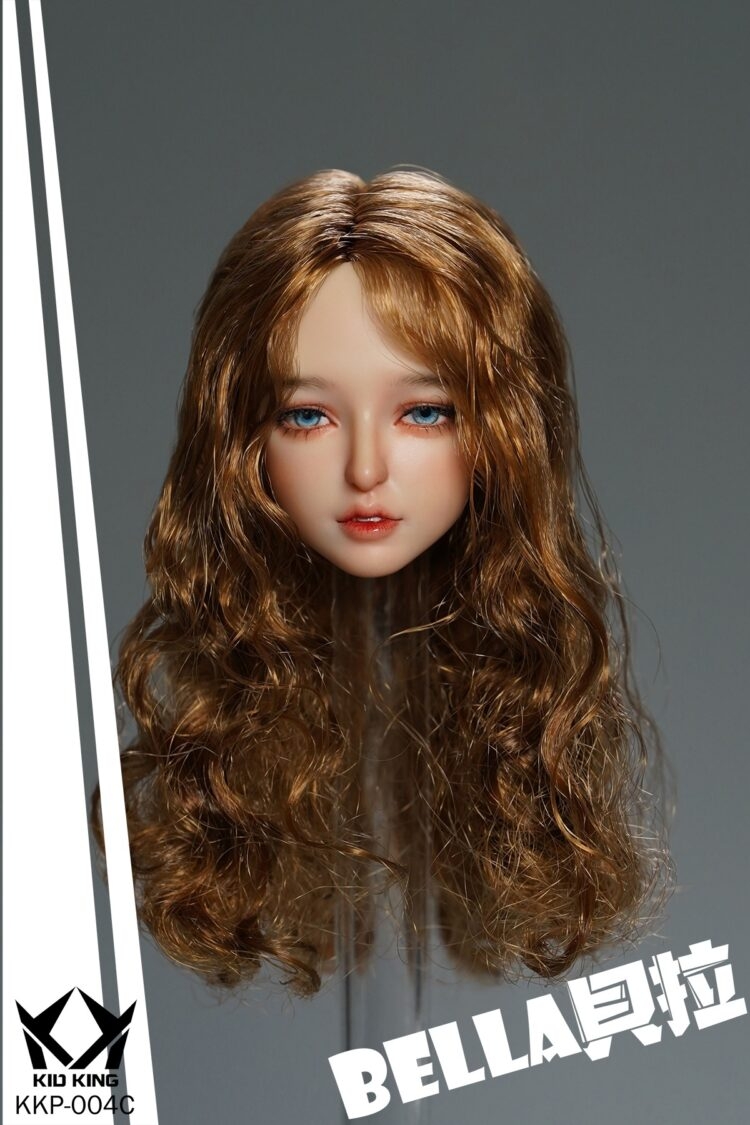 KKP004 - NEW PRODUCT: KID KING - BELLA-eyelash transplant head sculpt (#KKP004, ABCD) 12194