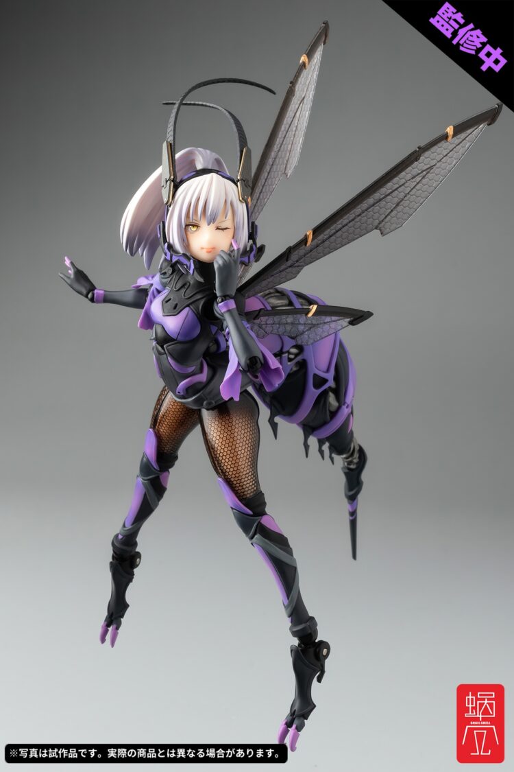 Mô hình figure 1/12 Snail Shell Wasp BEE-04R Argidae Girl Ruririn chính hãng - Image 10