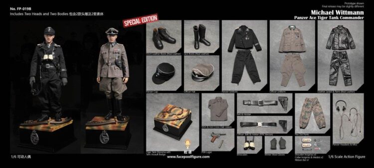 Mô hình 1/6 Facepool FP019B Panzer Ace Michael Wittmann bản cao cấp - Image 23