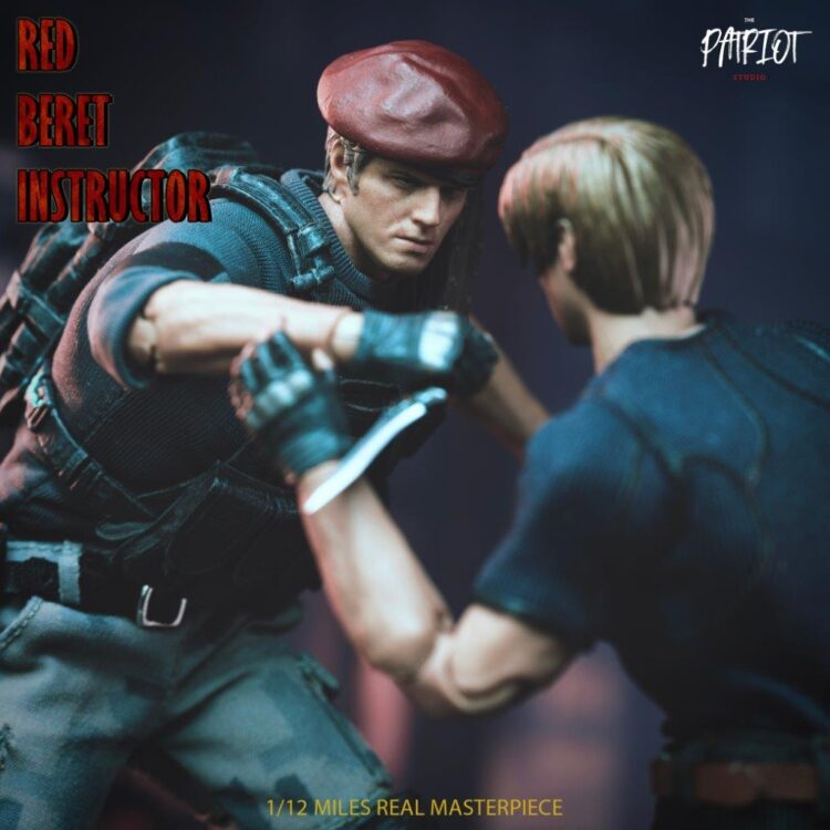 Mô hình figure 1/12 Patriot Studio Jack Krauser Resident Evil Red Beret Instructor - Image 20