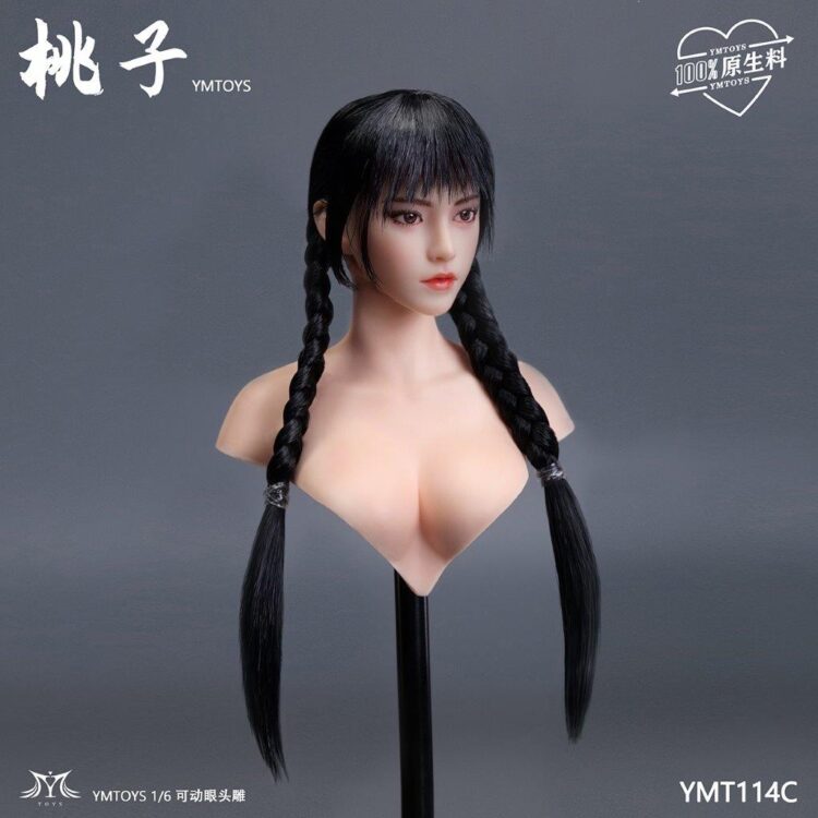 Head nữ figure 1/6 Taozi mắt di chuyển được, chính hãng Ymtoys - Image 13