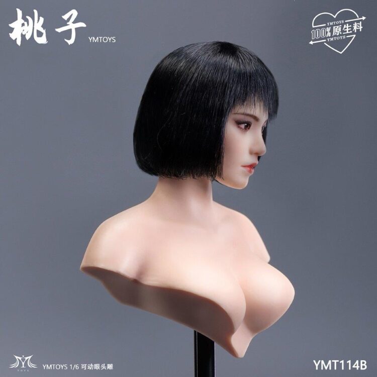 Head nữ figure 1/6 Taozi mắt di chuyển được, chính hãng Ymtoys - Image 10