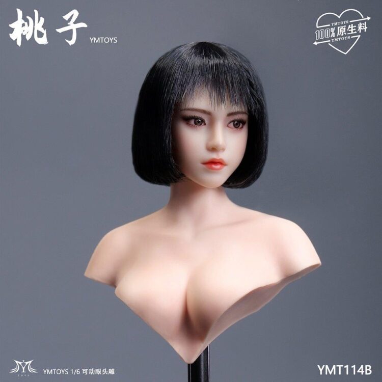 Head nữ figure 1/6 Taozi mắt di chuyển được, chính hãng Ymtoys - Image 9