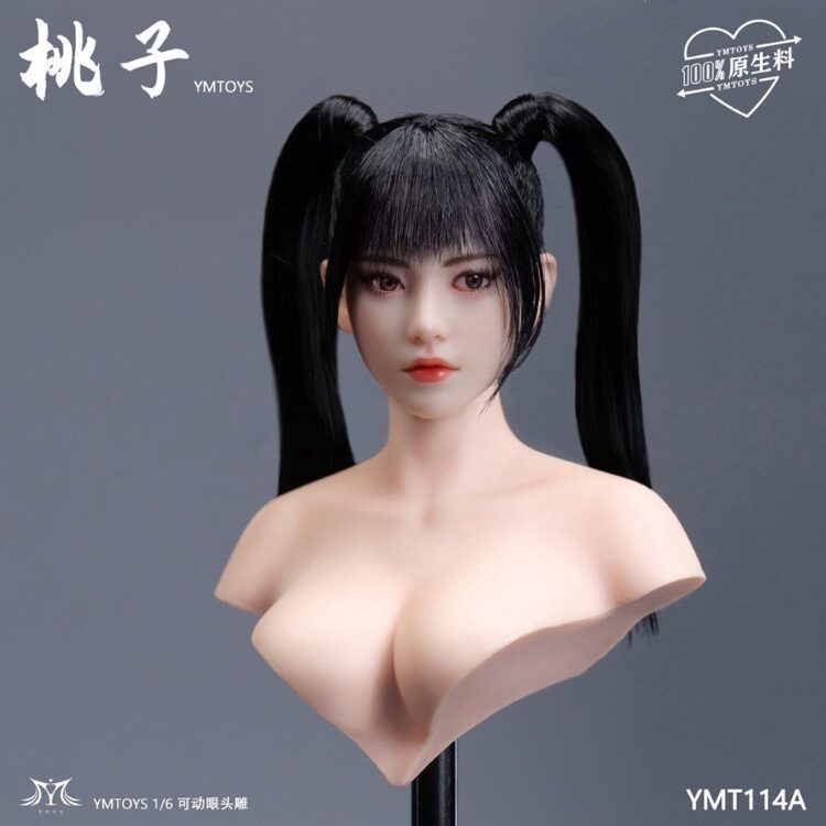 Head nữ figure 1/6 Taozi mắt di chuyển được, chính hãng Ymtoys - Image 5