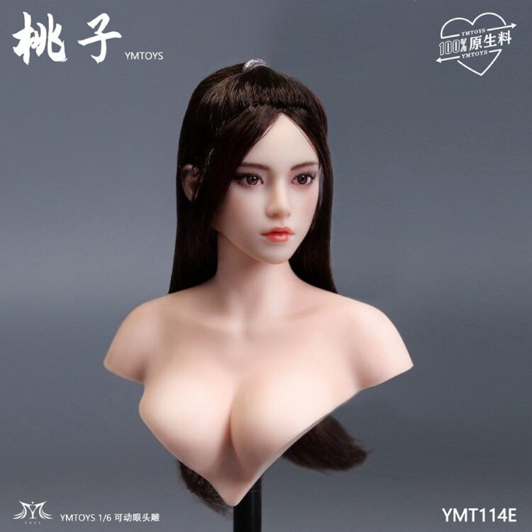 Head nữ figure 1/6 Taozi mắt di chuyển được, chính hãng Ymtoys - Image 22