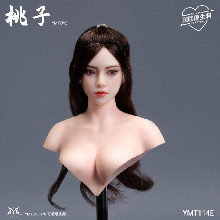 Head nữ figure 1/6 Taozi mắt di chuyển được, chính hãng Ymtoys - Image 20