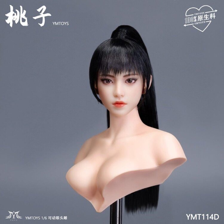 Head nữ figure 1/6 Taozi mắt di chuyển được, chính hãng Ymtoys - Image 15