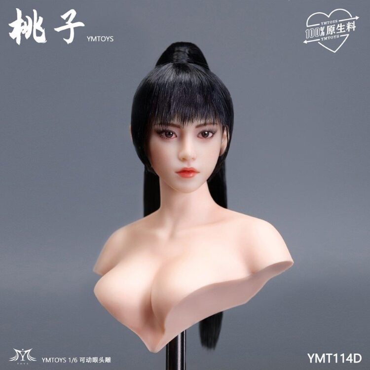 Head nữ figure 1/6 Taozi mắt di chuyển được, chính hãng Ymtoys - Image 17