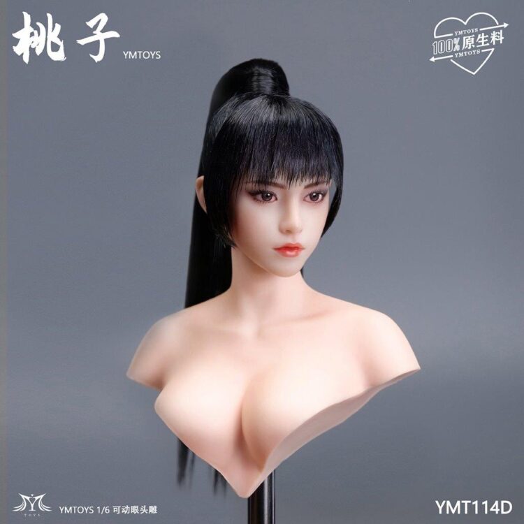 Head nữ figure 1/6 Taozi mắt di chuyển được, chính hãng Ymtoys - Image 18