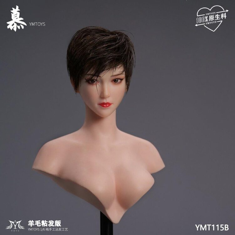 Head nữ 1/6 YM Toys Wool Viscose Hair Version of Mu - Image 9