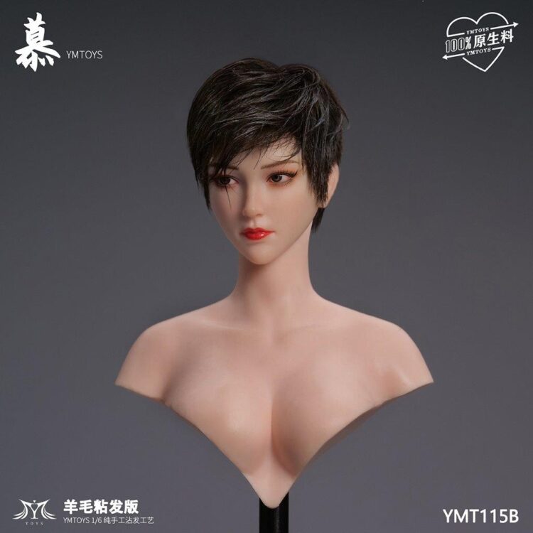 Head nữ 1/6 YM Toys Wool Viscose Hair Version of Mu - Image 8