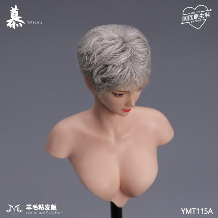 Head nữ 1/6 YM Toys Wool Viscose Hair Version of Mu - Image 7