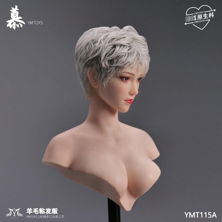 Head nữ 1/6 YM Toys Wool Viscose Hair Version of Mu - Image 6