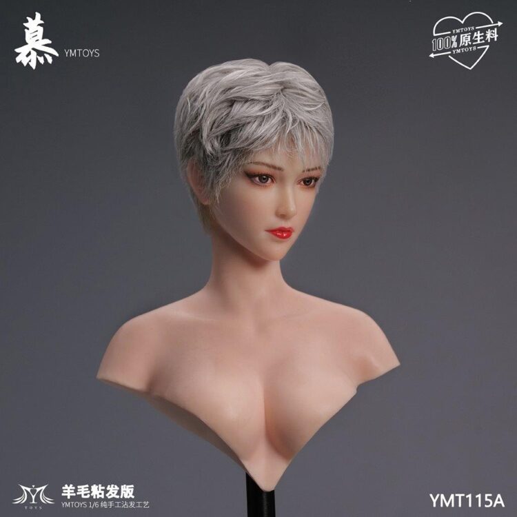 Head nữ 1/6 YM Toys Wool Viscose Hair Version of Mu - Image 5