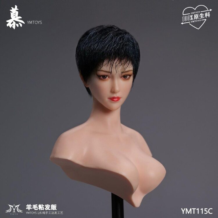 Head nữ 1/6 YM Toys Wool Viscose Hair Version of Mu - Image 15