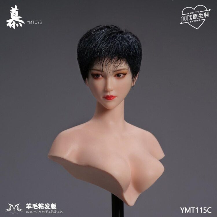 Head nữ 1/6 YM Toys Wool Viscose Hair Version of Mu - Image 14