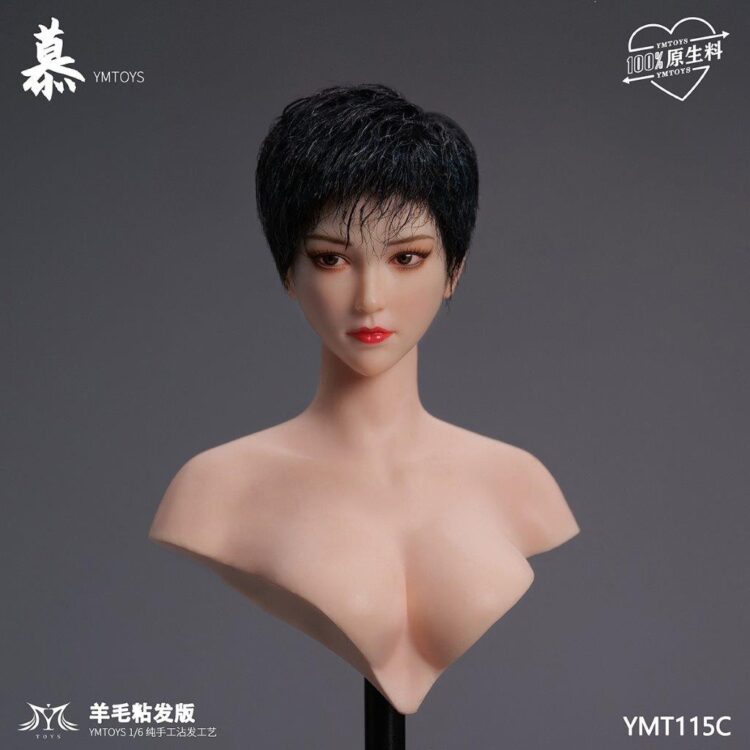 Head nữ 1/6 YM Toys Wool Viscose Hair Version of Mu - Image 13