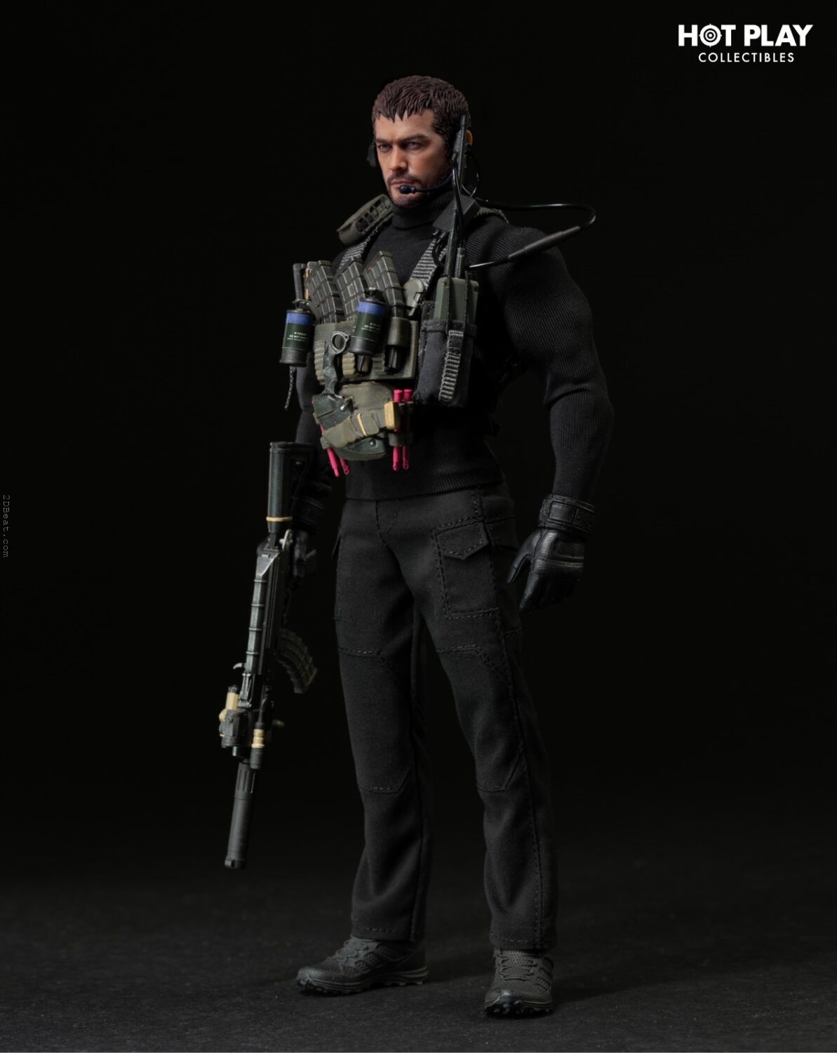 Mô hình figure 1/12 Hot Play HP001D Captain Wolf Hunter phiên bản cao cấp