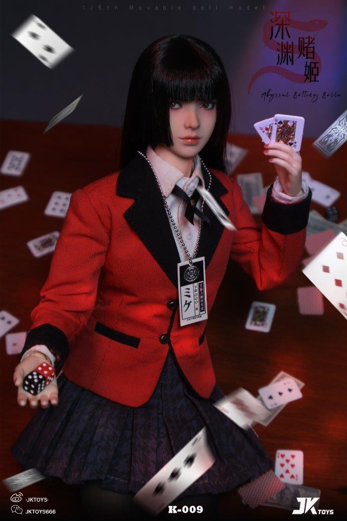 Mô hình 1/6 JK Toys K009 Yumeko Action Figure trong Kakegurui - Image 10