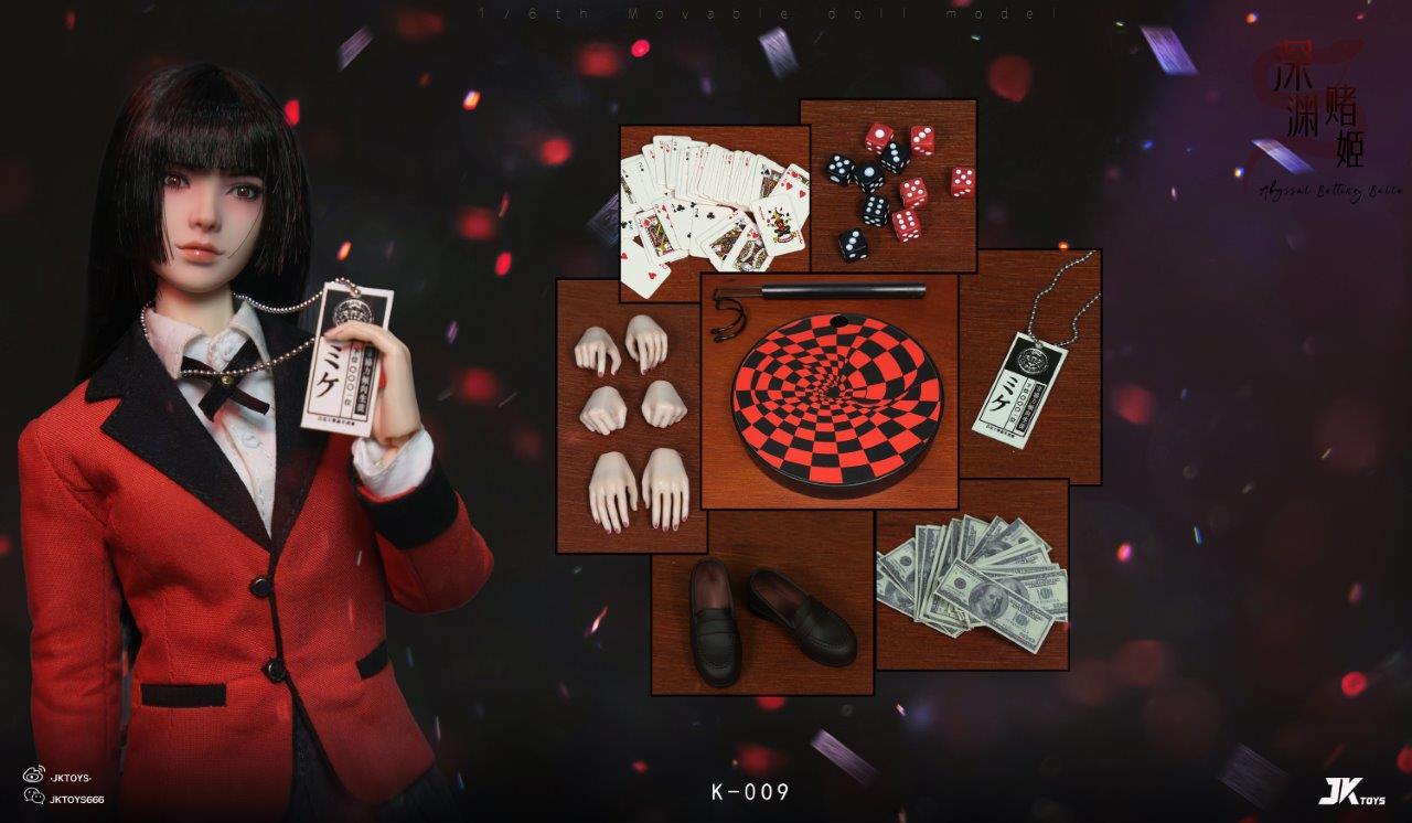 Mô hình 1/6 JK Toys K009 Yumeko Action Figure trong Kakegurui - Image 17