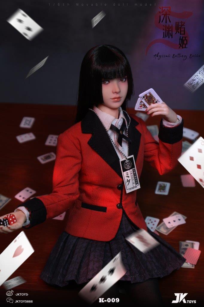 Mô hình 1/6 JK Toys K009 Yumeko Action Figure trong Kakegurui - Image 11