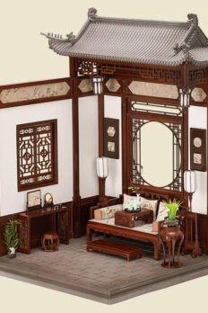 Mô hình 1/12 nhà cổ Trung Hoa có đầy đủ nội thất