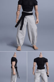 Áo thun tay ngắn ôm sát co giãn cao tỷ lệ 1/12 cho mô hình figure 6 inch