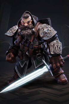 Mô hình 1/12 Star and Sail Studio Eternal Expedition: Dwarf Assassin Verdred Anvil