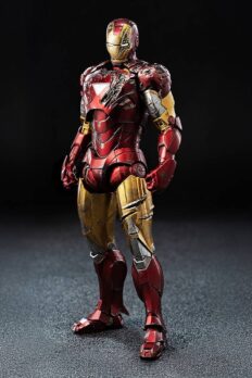 Mô hình người sắt 1/12 Threezero 3Z09180C0 DLX  Iron Man Mark 6 (Battle Damaged)