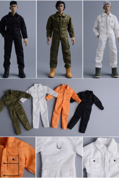 Trang phục công nhân liền thân nguyên bản, mặc chung cho mô hình figure tỷ lệ 1/12