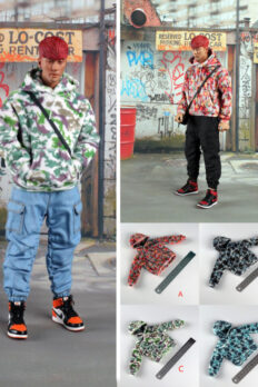 Trang phục áo hoodie nỉ CCTOYS 1/6 phong cách thời trang cho mô hình figure nam