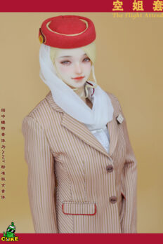 Trang phục búp bê, figure - Đồng Phục Tiếp Viên Hàng Không hãng Cuke Toys