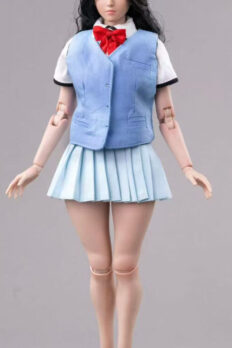 Bộ Đồng Phục JK tỷ lệ 1/6 cho Figure Nữ – Áo Gi-lê, Sơ Mi & Chân Váy (Đồng Phục Haruko)