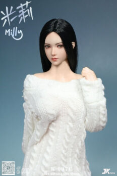 Head nữ châu á 1/6 JKToys K-007C Milly có thể chỉnh hướng mắt