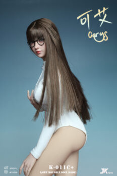 Head nữ JKTOYS Mỹ Nhân Châu Á tỷ lệ 1/6 K-011C Carys mắt chỉnh được hướng