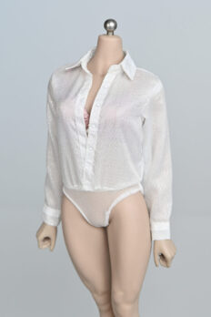 Trang phục figure búp bê nữ 1/6 áo sơ mi mỏng bán trong suốt