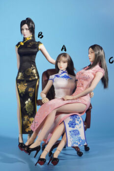 Sườn Xám In Hoa Phong Cách Trung Hoa Hiện Đại SA Toys Tỷ Lệ 1/6