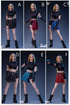 Trang phục nữ 1/6 - Áo tay ngắn & váy xếp ly, váy ngắn caro phong cách thời trang