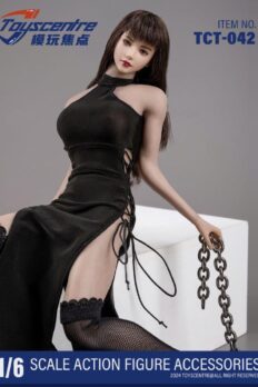 Trang phục figure nữ 1/6 hãng Toys Centre váy nữ sexy cạp cao, thiết kế khoét rỗng, xẻ tà đôi