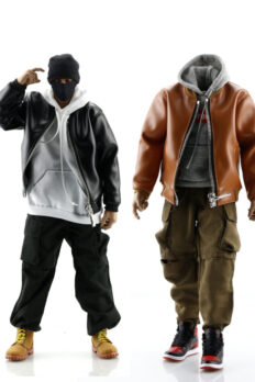 Áo khoác bằng da cho figure nam nữ tỷ lệ 1/6 chất lượng cao, bền, đẹp